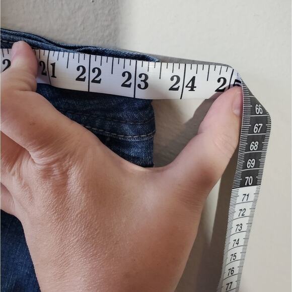 Avenue rolled‎ hem denim jeans shorts plus size 26 - Picture 4 of 5